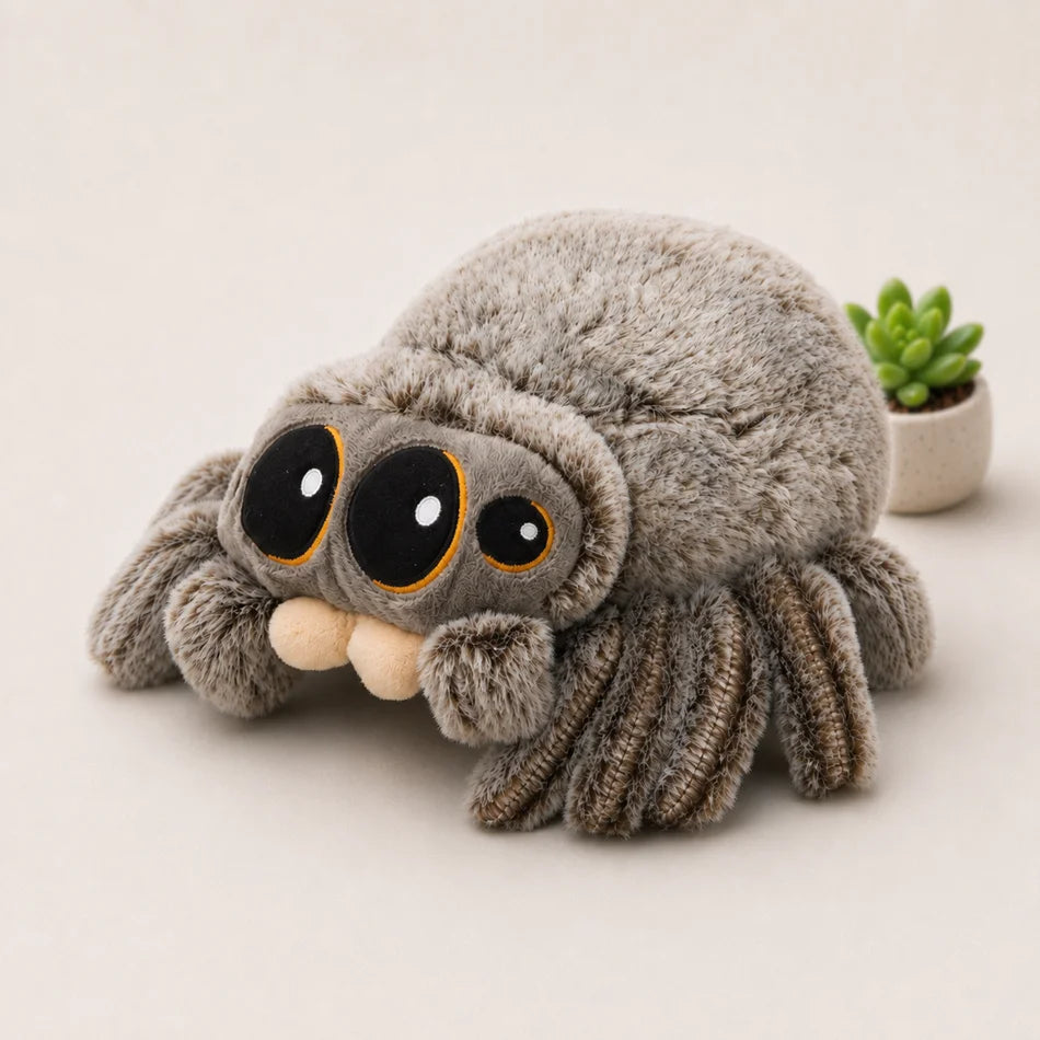 Lucas the Spider Plush Toy Stuffed Animal Soft Spider Plushies Cute Doll Pillow Room Decor Birthday Gift 5pcs/10pcs