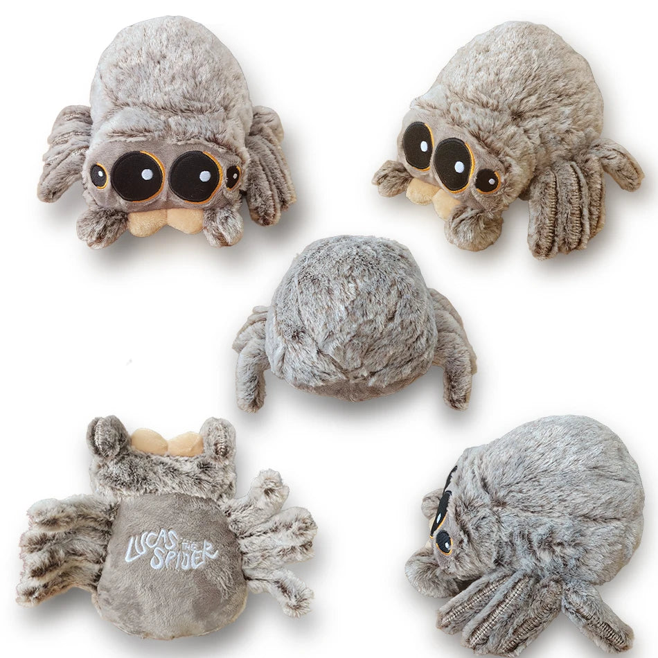 Lucas the Spider Plush Toy Stuffed Animal Soft Spider Plushies Cute Doll Pillow Room Decor Birthday Gift 5pcs/10pcs