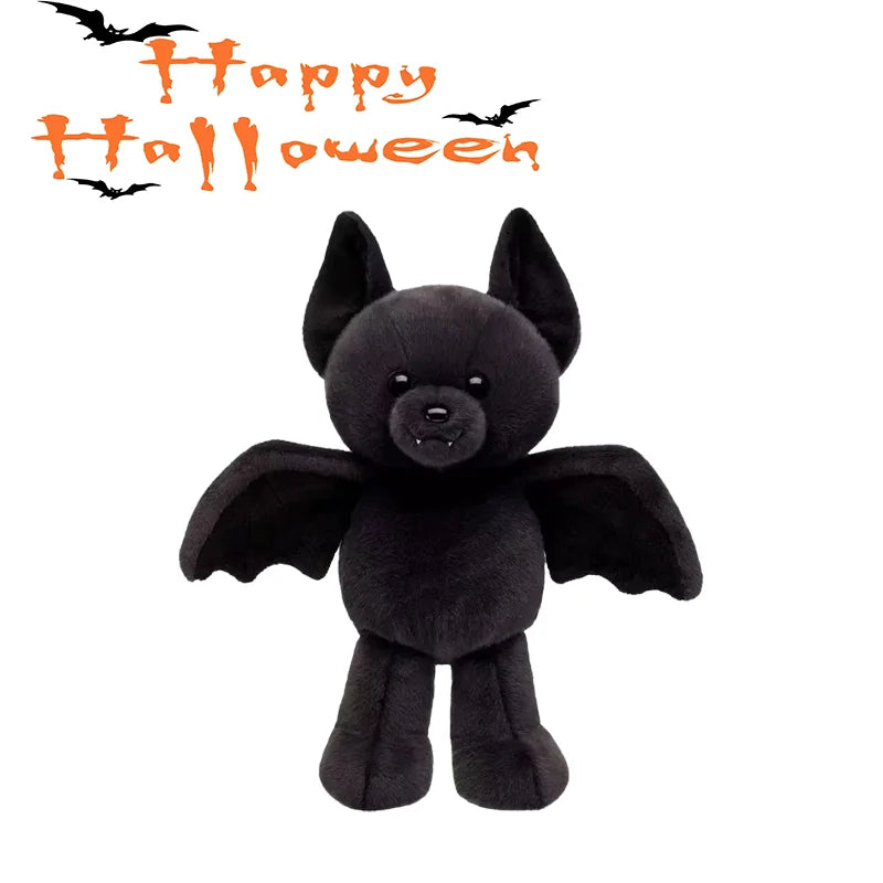 30CM Cute Cartoon Build A Bear Bat Posable Plush Toys Soft Bat Animal Movie Peripheral Plushies Doll Kid Halloween Birthday Gift